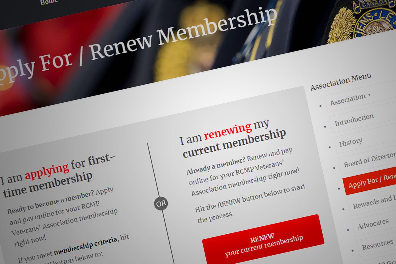 Announcing the Association’s New Membership Renewal Service – RCMP